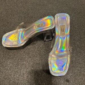 Transparent Iridescent Women's Shoes